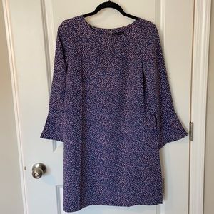 Ann Taylor long sleeve confetti shift dress